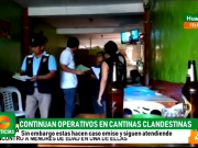 En Huaral continúan operativos para clausurar cantinas clandestinas que vendan alcohol de dudosa procedencia