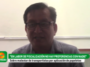 Salomón Espino en relación al tema de transporte: «En labor de fiscalización no hay preferencias con nadie»