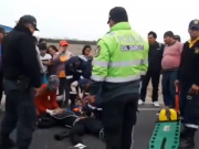 Fuerte colisión entre moto lineal y vehículo particular en la ruta Huaral – Chancay ¿Accidente o imprudencia?