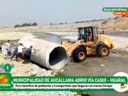 ¡Manos a obra! Municipalidad de Aucallama aperturó la vía Caqui – Huaral