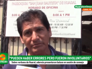 Bernardino Berneo sobre la verbena por Huaral: «Pueden haber errores, pero fueron involuntarios»