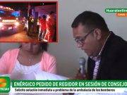 Regidor solicita inmediata reparación de la ambulancia de los bomberos de Huaral