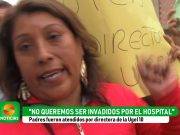 Padres protestan ante amenaza de cierre de colegio inicial de Esquivel