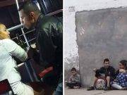 Denuncian que pareja venezolana mendiga en Barranca con sus hijos pero luego va a discoteca