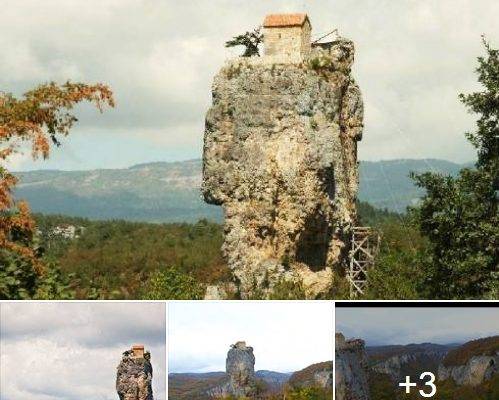 FOTOS: Una iglesia en la punta del cerro «Katskhi Pillar»