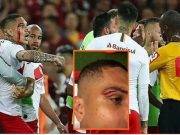 Revelan los insultos en inglés de Paolo Guerrero previo a su expulsión ante Flamengo (Video)