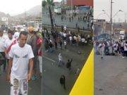 Enfrentamientos y bloqueos de vías en Lima y Callao durante paro acatado por chóferes