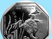 Ponen en circulación moneda alusiva a la rana gigante del Titicaca