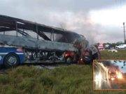 2 muertos y 14 heridos en choque del bus de la orquesta Charanga Habanera