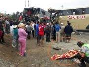 3 muertos y mas de 20 heridos dejo choque entre buses en la panamericana Norte
