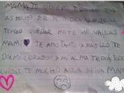 Conmovedora carta a su madre en enferma »no te vayas mami»