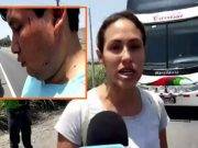 Venezolana desfigura a chófer de bus en la panamericana Norte