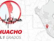 Sismo de 4.1 se sintió esta tarde en Huaral