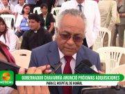 Gobernador regional Chavarría: “presupuesto de inversión para este año es poco”.
