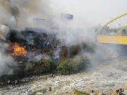 Se registra fuerte incendio cerca al Puente Bella Unión