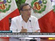 Martín Vizcarra: “Estamos en la tercera fase, que es el contagio comunitario”.