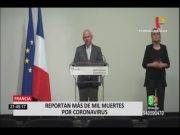 Coronavirus: Francia supera los mil muertos y extendería cuarentena