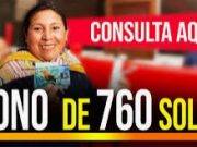 Gobierno anuncia bono de S/ 760 para un millón de hogares rurales