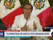 Coronavirus en Perú: Se extiende la cuarentena por dos semanas más, hasta el 10 de mayo.