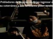 Pobladora pide que la dejen ingresar junto a sus hijos