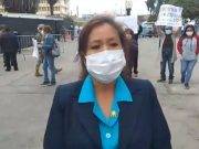 Enfermeras del Hospital Regional de Huacho protestan por falta de oxígeno y camas.