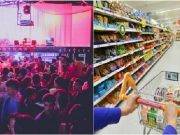 Discoteca se transformó en minimarket por la pandemia.