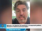 Empresario llora tras sufrir robo de mercancía: “Con eso iba a pagar a mis empleados”