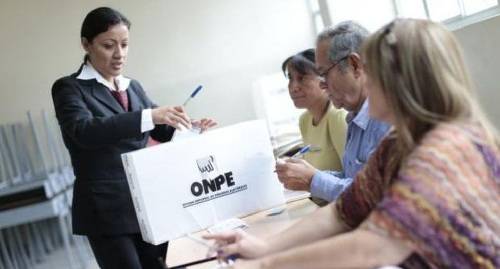 ONPE plantea medidas de prevención  para comicios electorales  frente a la pandemia.