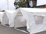 Acondicionan carpas de campaña temporal para reforzar la oferta hospitalaria en Barranca