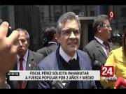 Fiscalía pide la suspensión de actividades políticas de Fuerza Popular por un plazo de dos años y medios.