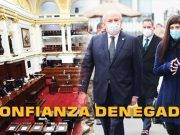 Por primera vez en 20 años, Congreso niega confianza a un Gabinete Ministerial