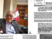 Presentan al JNE solicitud de vacancia contra el Gobernador Regional Ricardo Chavarría