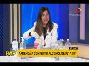 Sepa cómo convertir el alcohol de 96° a 70°