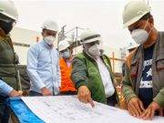 Gobernador Regional monitorea avances finales en la construcción del hospital regional de Cañete