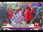 Trabajadores sexuales protestaron para exigir reinicio de sus actividades en Bolivia