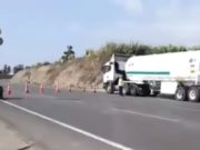 Auto chocó contra cisterna cargado de combustible, en el Km 154 de la Panamericana Norte