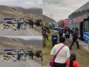 Paro en La Oroya: pasajeros cruzan los bloqueos a pie para realizar transbordos