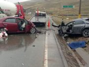 Junín: Siete personas, entre ellas 2 niños, mueren en choque de taxis colectivos en La Oroya