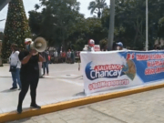 Chancay realizo plantón frente a la M.D.Ch. contra V°B° a la obra del Megapuerto