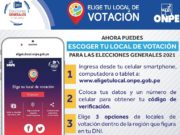 Elecciones 2021: Solo hasta hoy se puede elegir local de votación