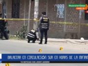 Balacera en Av. Circunvalación Sur de Huaral, en pleno día, deja dos heridos graves