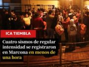 Cuatro sismos se registraron en menos de una hora en Ica.