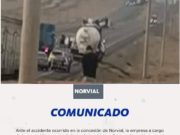 Huacho: Cierran la panamericana norte tras volcadura de un cisterna cargado de gas.