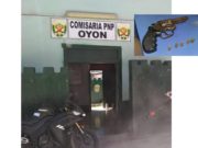 Detienen en Oyón a sujeto con arma de fuego y en tiempo récord se fuga de la comisaría