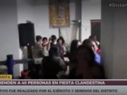 Santa Anita: Sorprenden a 40 personas y una orquesta en fiesta COVID-19