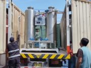 Planta de oxígeno donada por los huaralinos, llegó hoy al hospital de Chancay