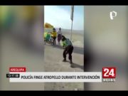 Policía fue grabado cuando sacó su arma tras ser arrastrado en intervención a veraneantes