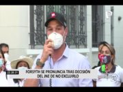 SUPERA EXCLUSIÓN POR SEGUNDA VEZ : George Forsyth sigue en carrera electoral