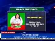 Maryori Lino: Proponemos un gobierno que recupere nuestros recursos naturales y soberanía