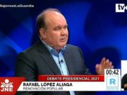 Rafael López Aliaga luego del debate: “Estoy afónico, he venido a cumplir con mi Patria”